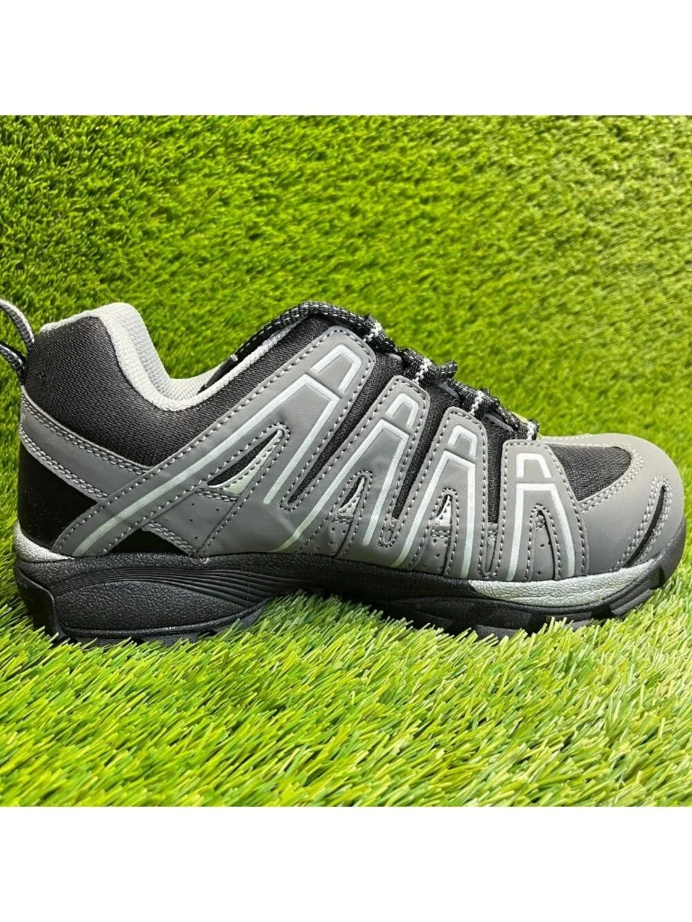 Nautilus Safety Mens Size 10.5 Gray Black Composite Toe Working Shoes Sneakers